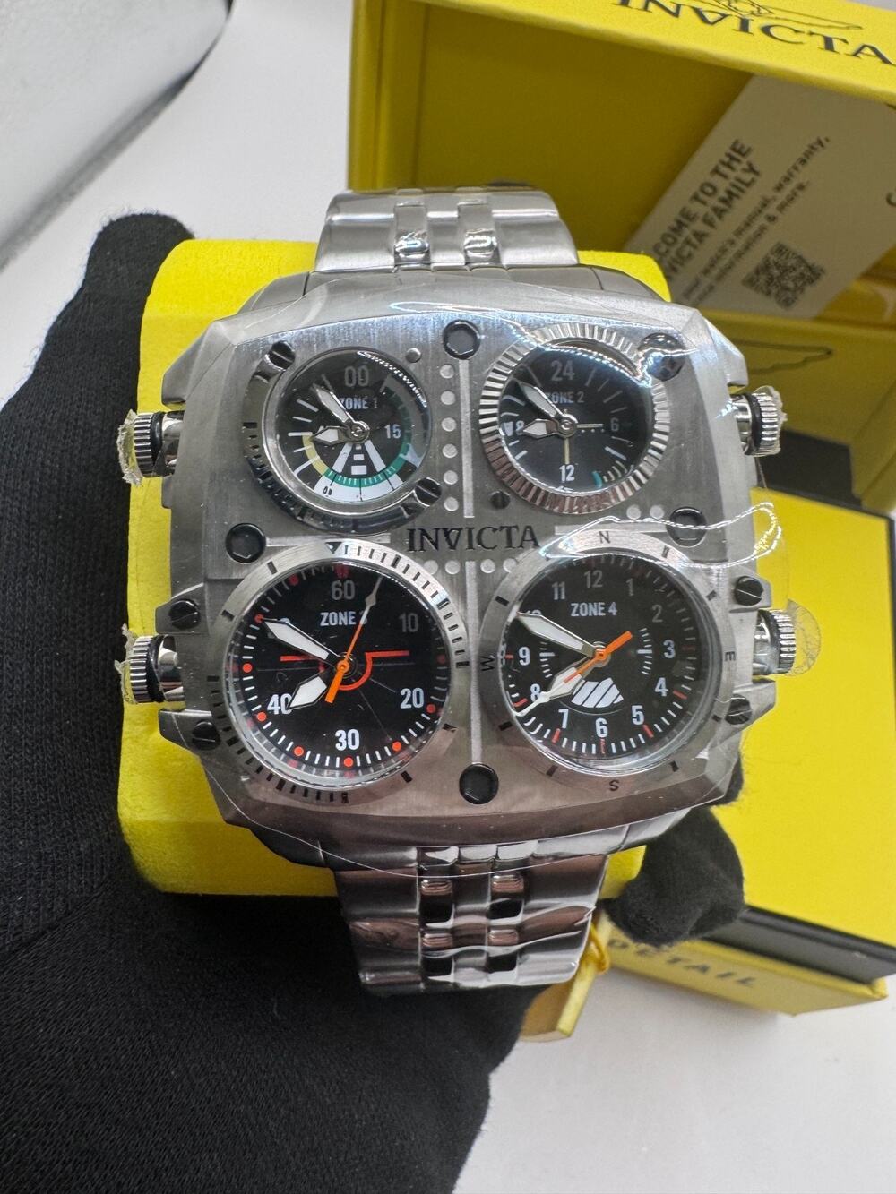 NEW Invicta Aviator✈️ Pilot ZULU TIME 50mm 4-Time Zone Men’s Watch 49605 $399